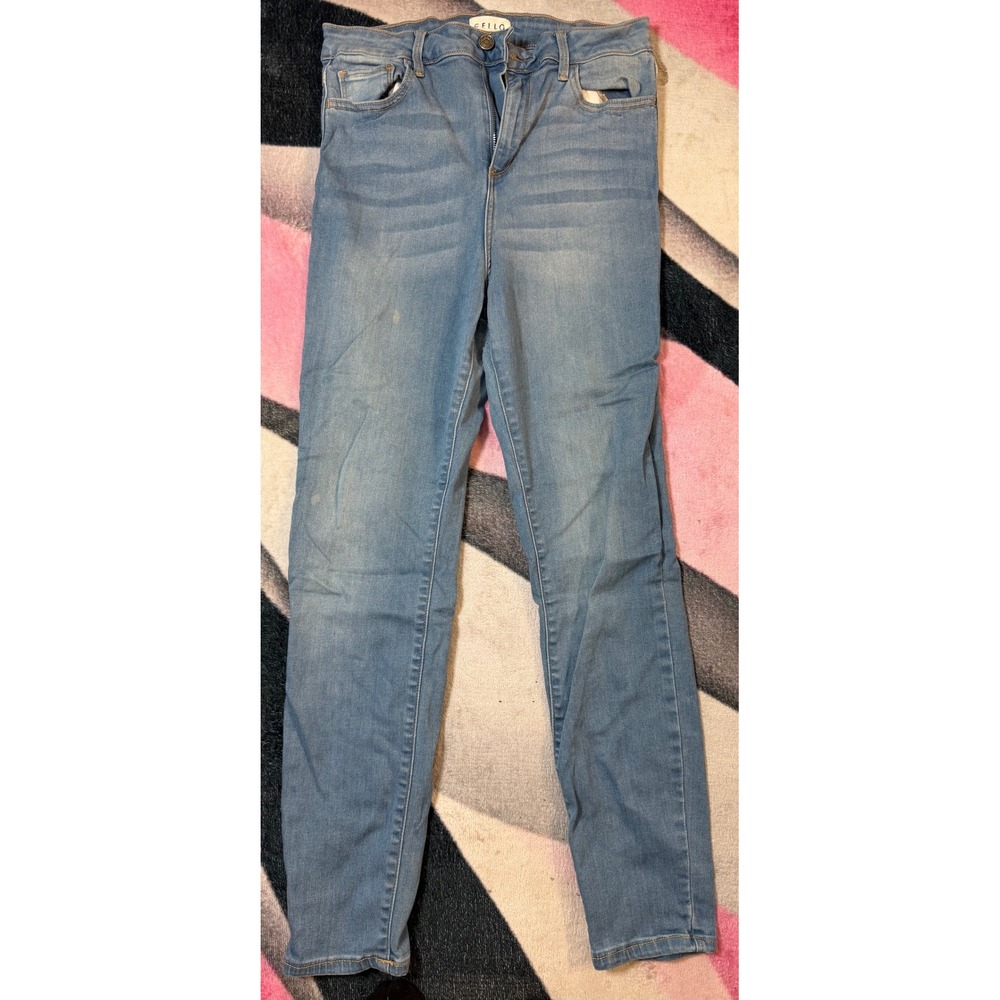 Cello Los Angeles Womens Light Wash High Rise Skinny Jeans Size 11